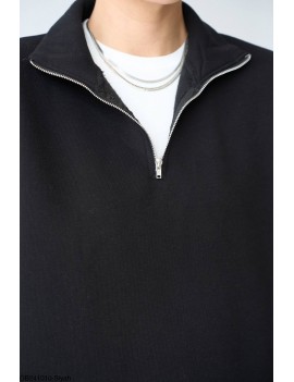 Fermuarlı Sweatshirt